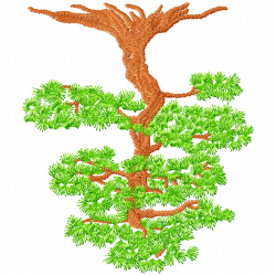 Flowers And Tree Embroidery Design 7 Flowers And Tree Embroidery Design 7